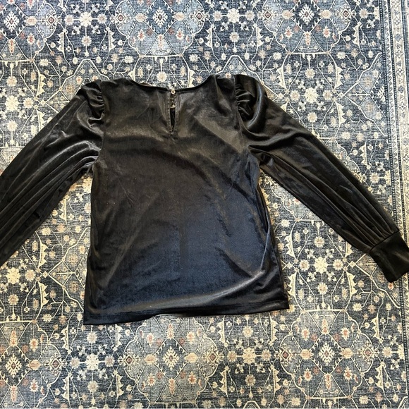 LOFT Velvet Bow Coquette Top - Small NEW! - Picture 4 of 4